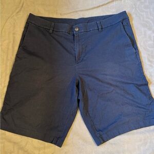 Lululemon Athletica Blue Flat Front Commission Shorts